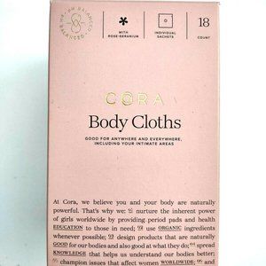 Cora Body Feminine Care Cloth box Feminine Hygeine wipes